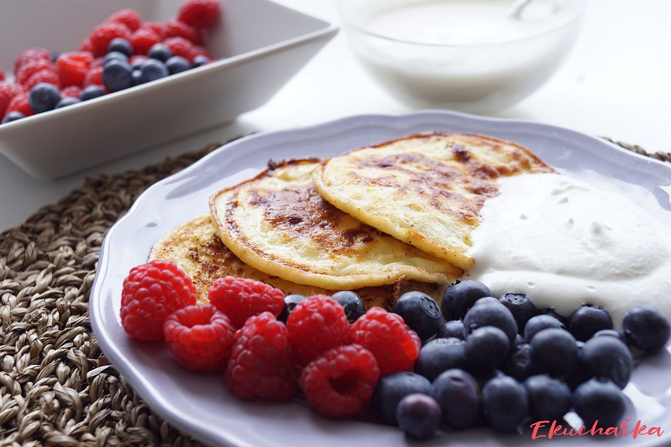 Lívance ze sýru Cottage (low carb)