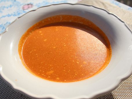 Rajská polévka po italsku s mascarpone