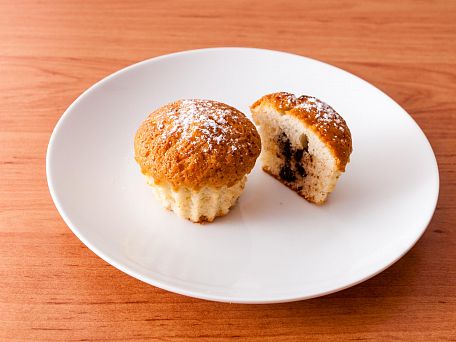 Sněhové muffiny s čokoládou