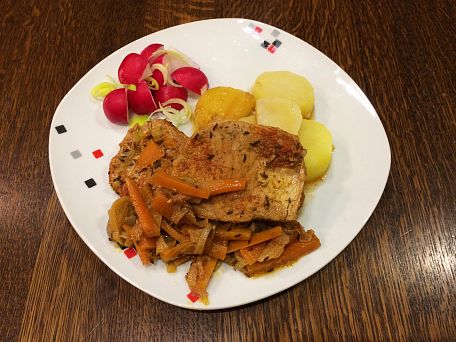 Kotlety na mrkvi a pórku