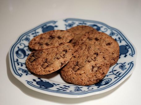 Cookies s hořkou čokoládou