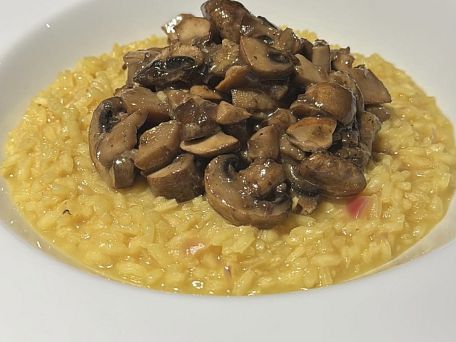 Dýňové rizoto se žampiony